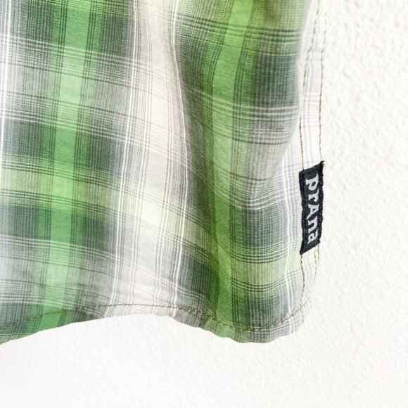 Prana Plaid Short Sleeve Button Down Shirt - Picture 4 of 12